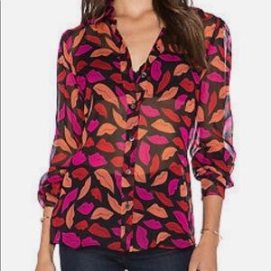 DVF Midnight Kiss Mariah Blouse